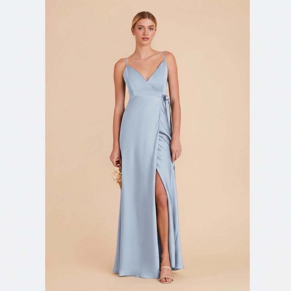 NWT Birdy Grey Cindy Wrap Dress in Dusty Blue size XL